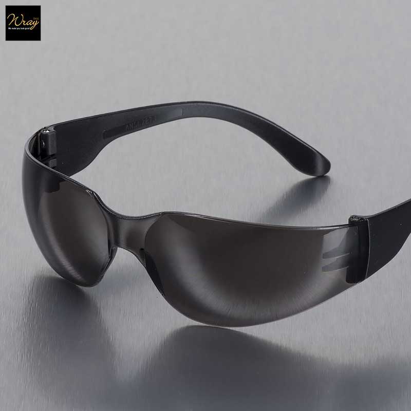 portwest smoked lens wrap around spectacle pw32
