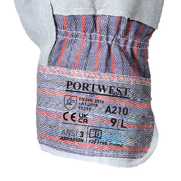 portwest standard canadian rigger glove a210 detail