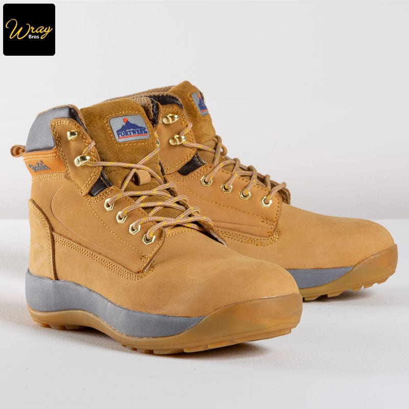 portwest steelite constructions nubuck boot s3 hro fw32 honey