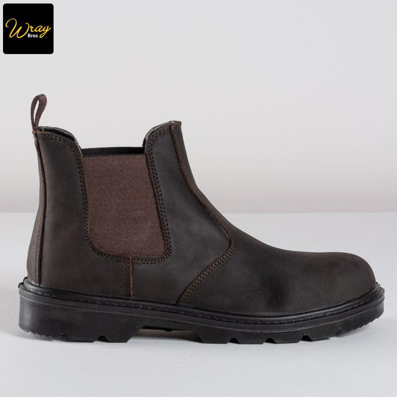 portwest steelite dealer boot s1p fw51 brown steel toe cap