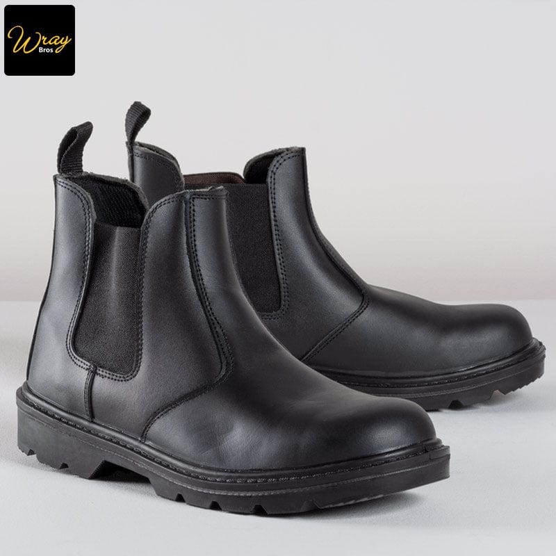 portwest steelite dealer boot s1p fw51 traditional style black quick fitting safety boot