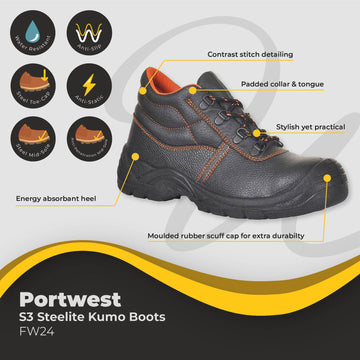 Portwest Steelite Kumo S3 Boots FW24