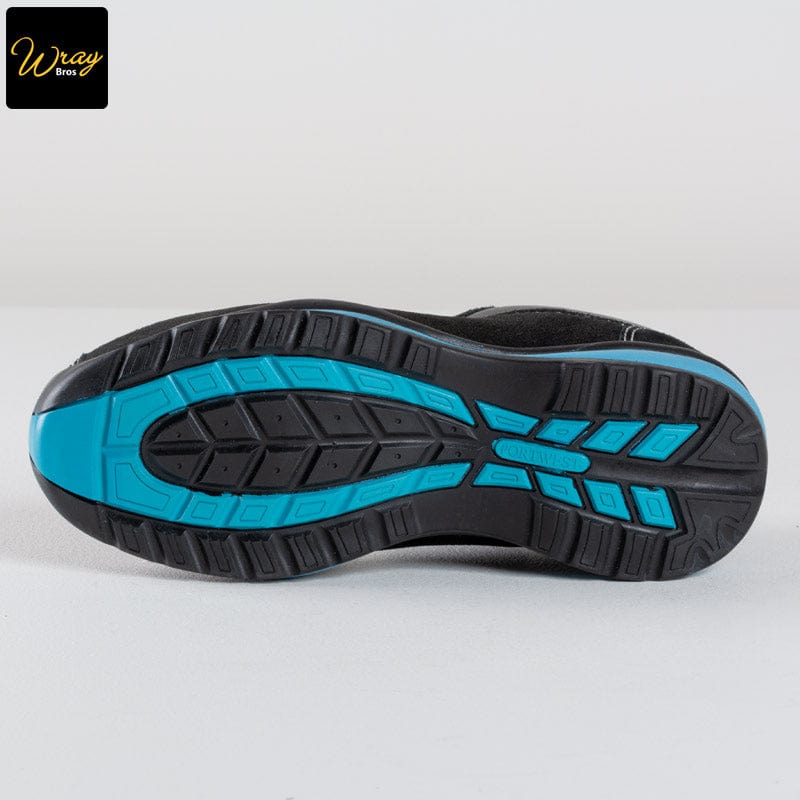 portwest steelite ladies safety trainer fw39 blue slip resistant outsole