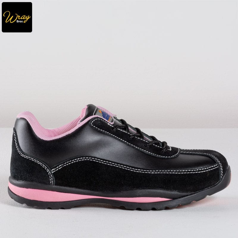 portwest steelite ladies safety trainer fw39 pink
