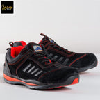 portwest steelite lusum safety trainer s1p fw34 red heat resistant outsole