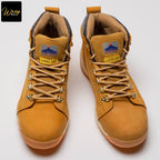 portwest steelite mid cut top grain nu buck material boot durable honey sb hro fw31