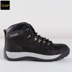 portwest steelite mid cut top grain nu buck material boot wear resistant black sb hro fw31