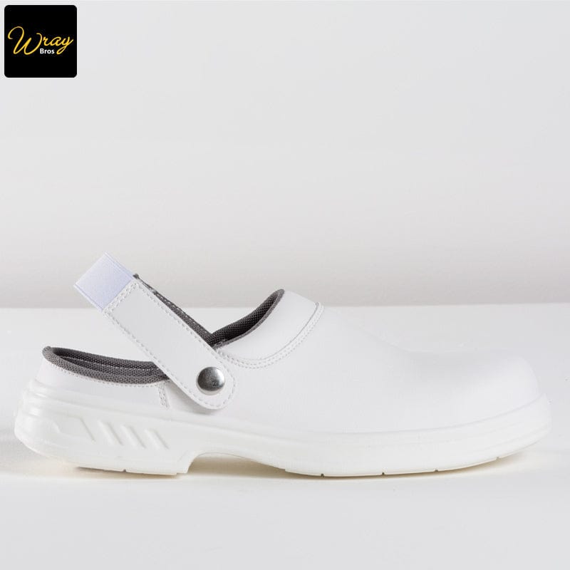 portwest steelite safety clog sb fw82 white