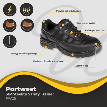 Portwest Steelite Safety Trainer S1P FW25