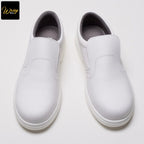 portwest steelite slip on safety shoe s2 fw81 padded collars comfort white