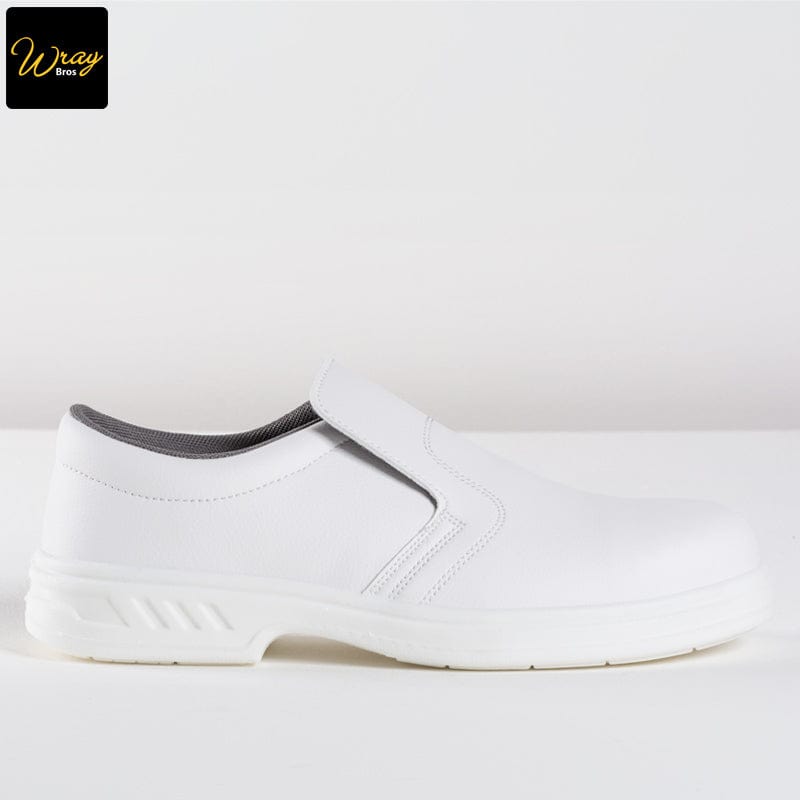 portwest steelite slip on safety shoe s2 fw81 white