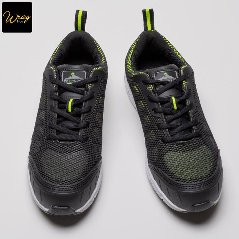 portwest steelite tove trainer s1p ft15 green energy absorbing seat