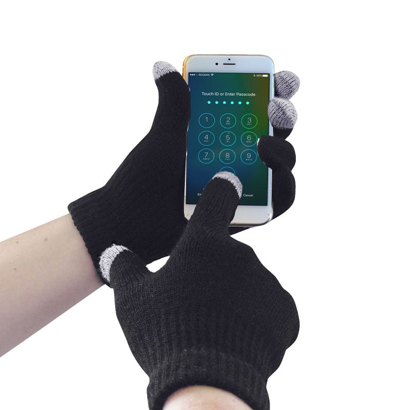portwest touchscreen knit glove gl16 black