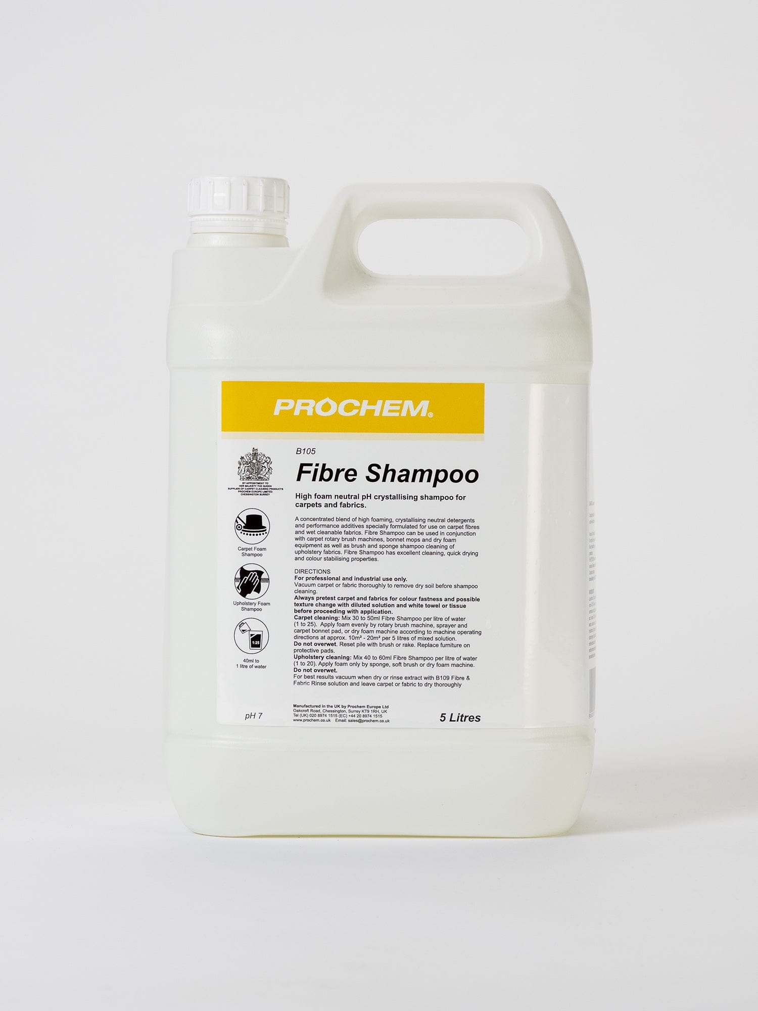 prochem fibre shampoo 5 litre