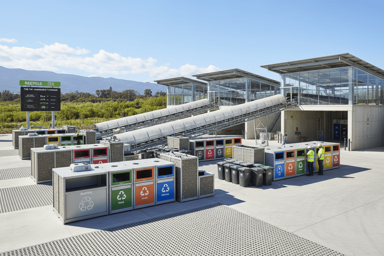 modern recycling centre
