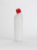 red cap toilet cleaner bottle