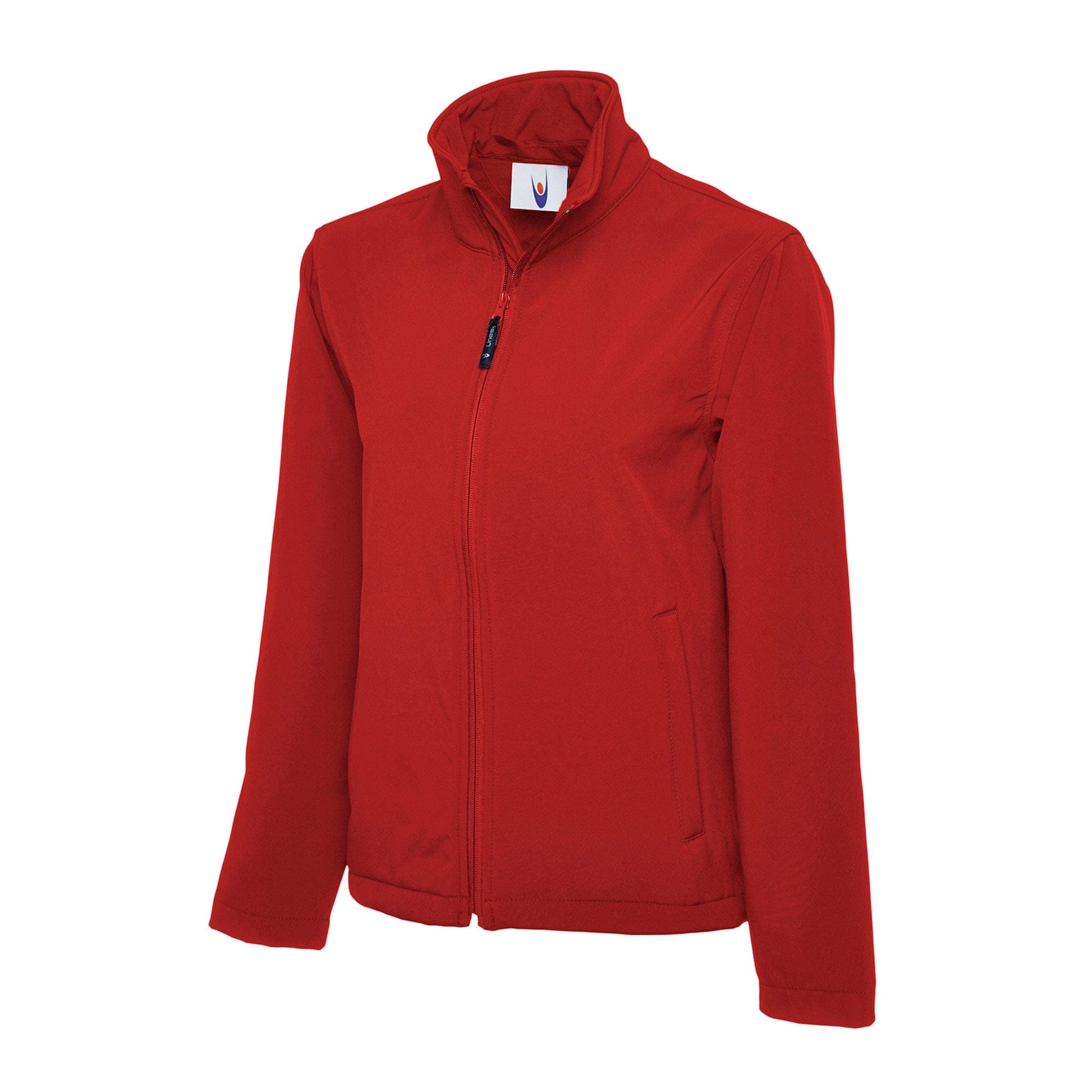 red classic soft shell jacket