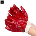 redcote pvc knitwrist gloves a400