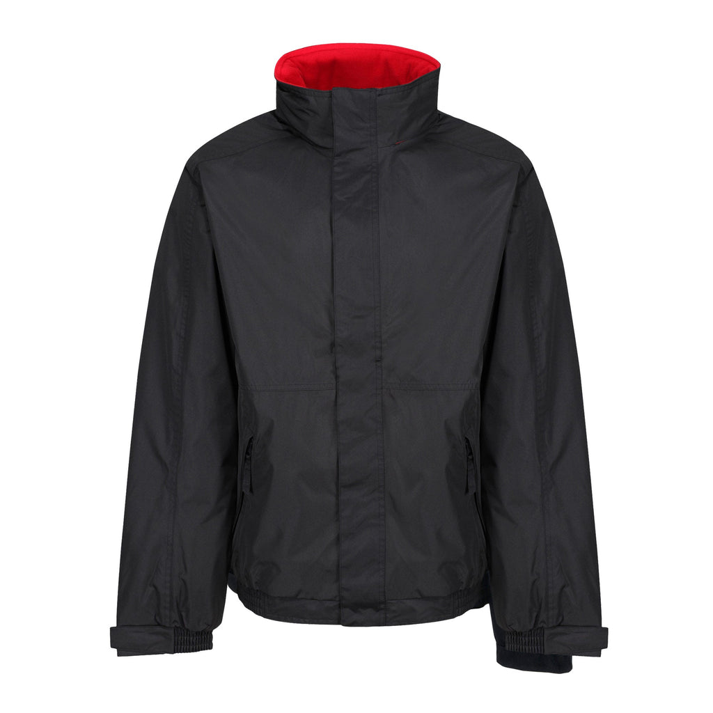 regatta dover waterproof jacket black red