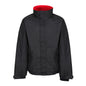 regatta dover waterproof jacket black red
