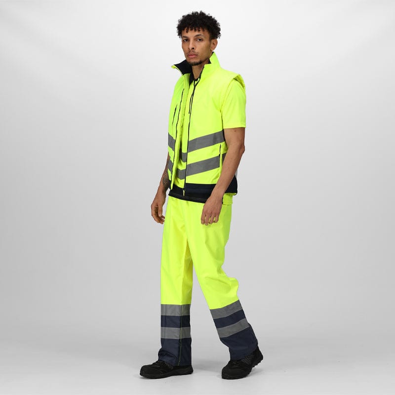regatta hi vis pro bodywarmer yellow waterproof windproof thermo guard