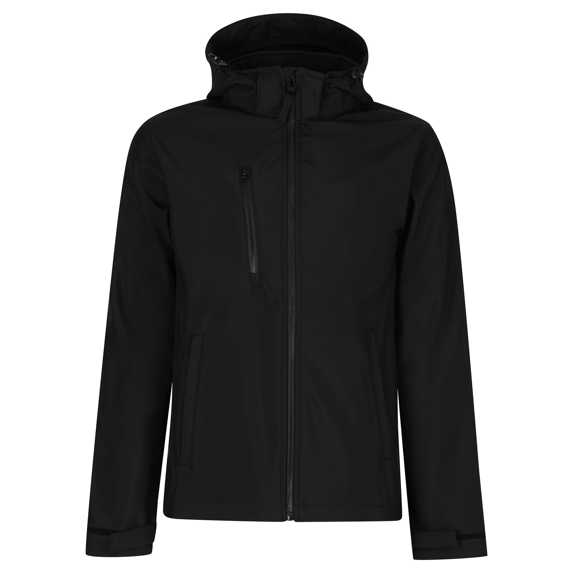 regatta hooded softshell black tra701