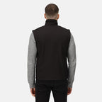 regatta softshell recycled bodywarmer black back