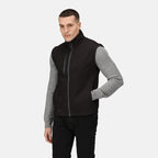 regatta softshell recycled bodywarmer black recycled fabric