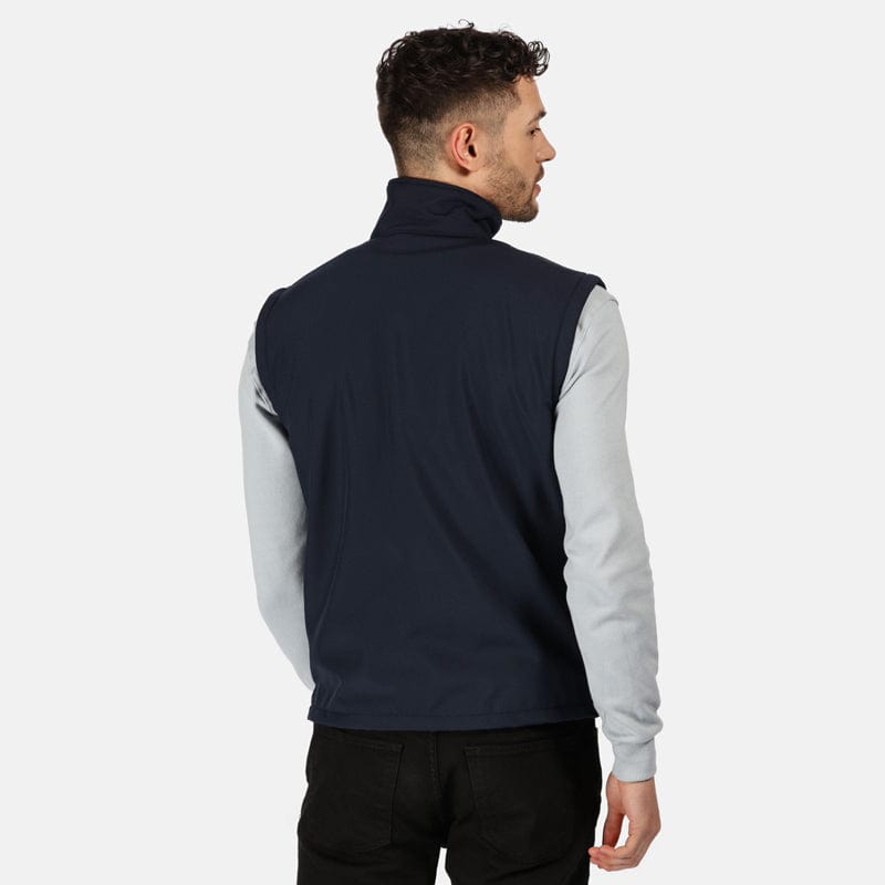 regatta softshell recycled bodywarmer navy back