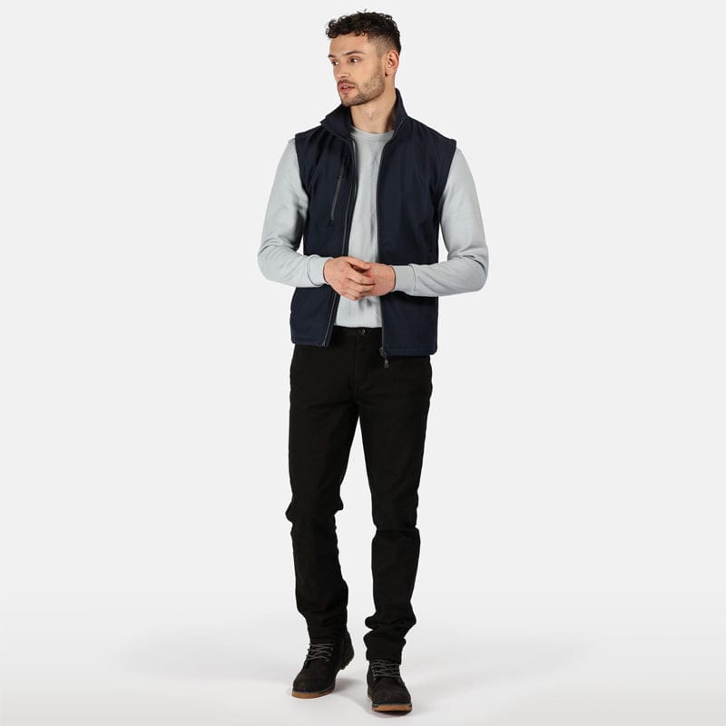 regatta softshell recycled bodywarmer navy recycled