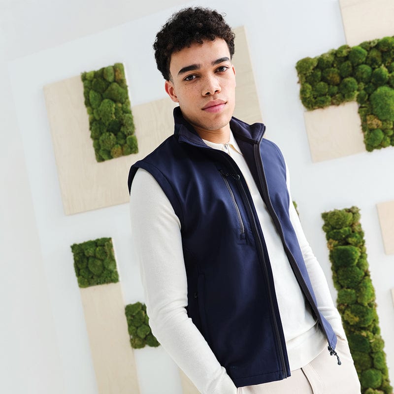 regatta softshell recycled bodywarmer navy sustainable