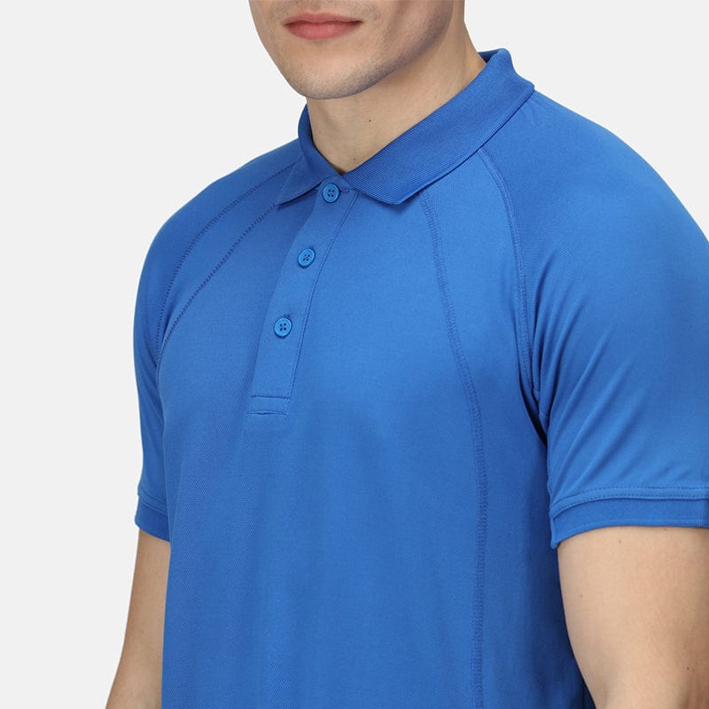 regatta standout coolweave polo shirt trs147 oxford blue detail