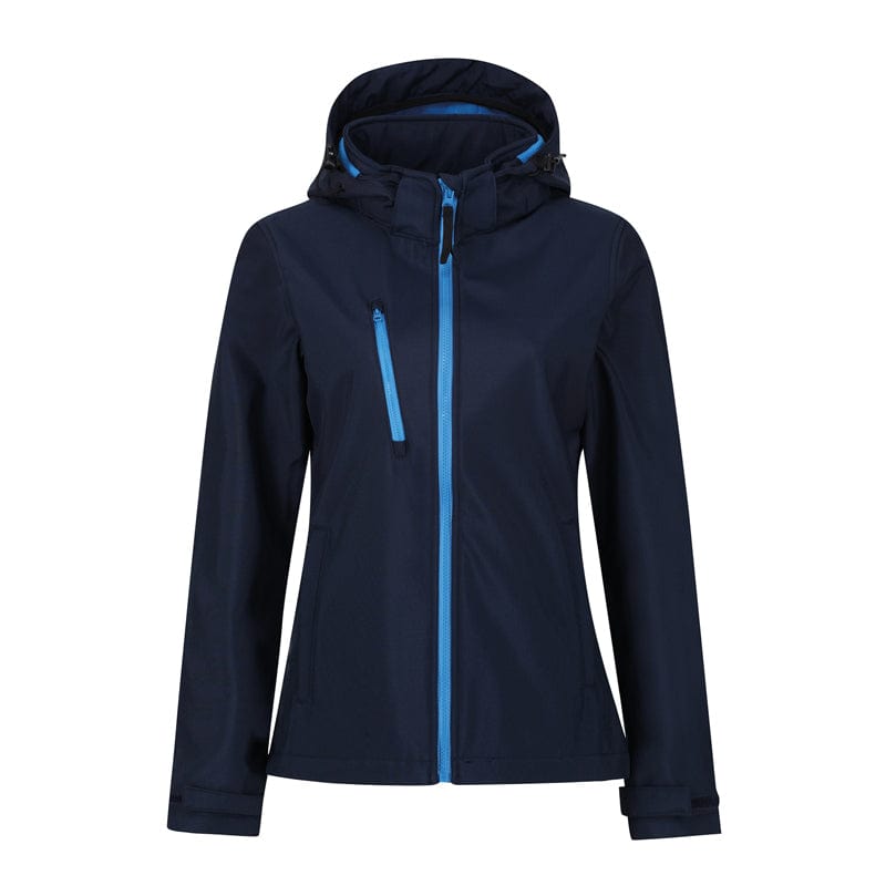 regatta womens venturer softshell tra702 french blue and navy