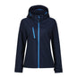 regatta womens venturer softshell tra702 french blue and navy