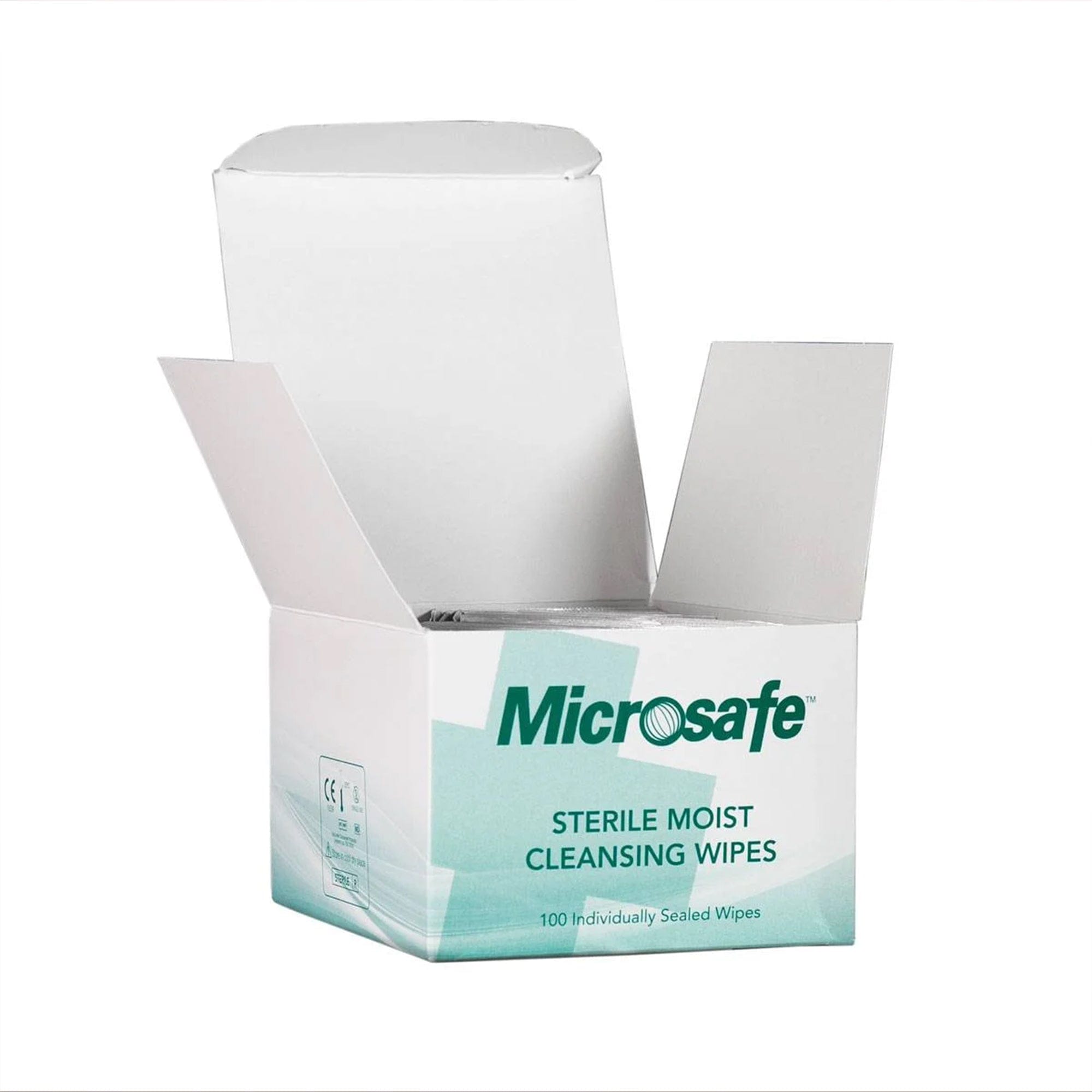 Saline wipes for cleaning wounds