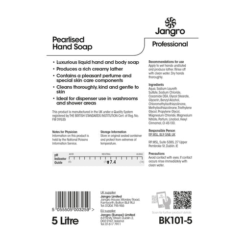 scented commercial hand soap for washrooms