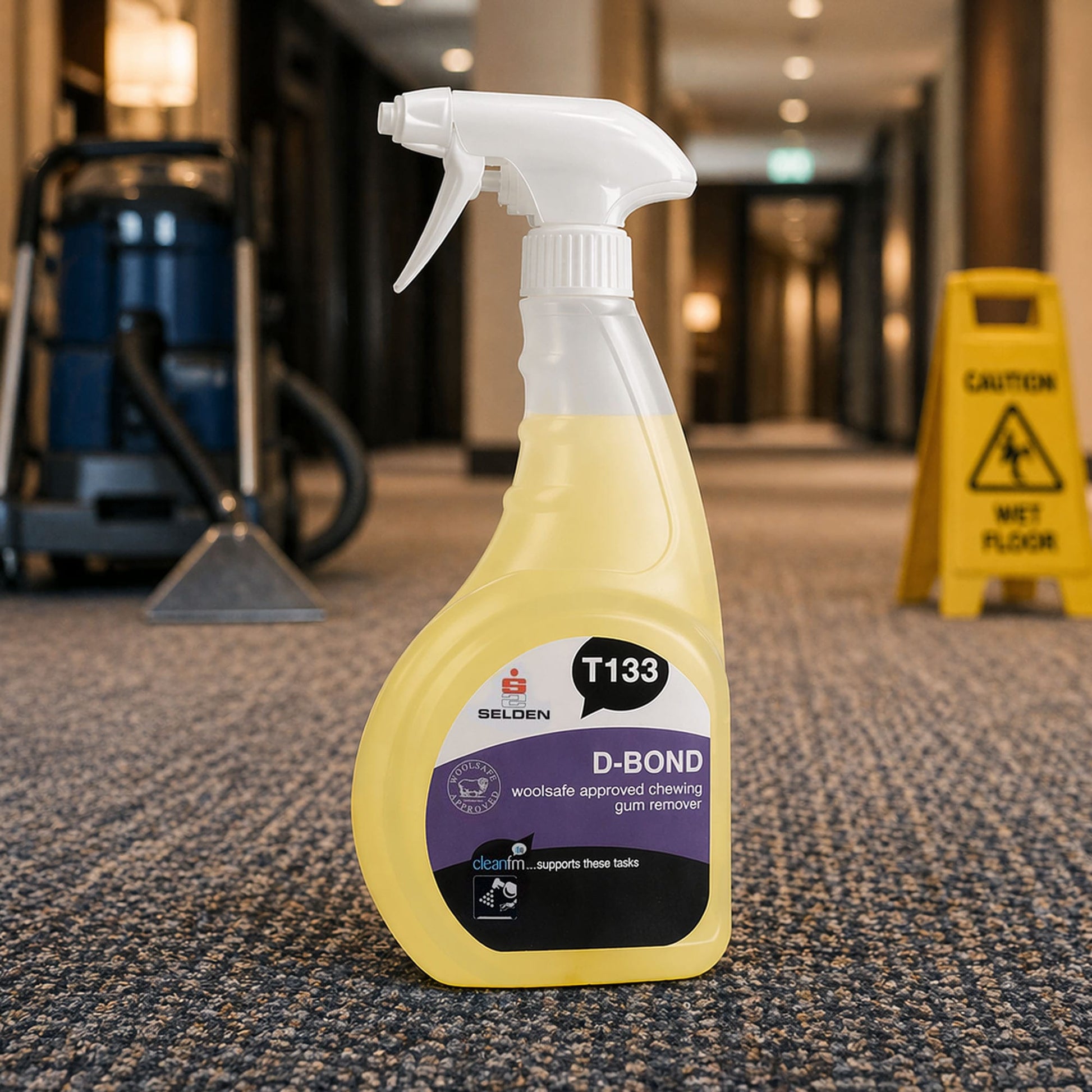 Selden D-Bond woolsafe approved chewing gum remover 