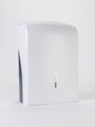 silver large hand towel dispenser