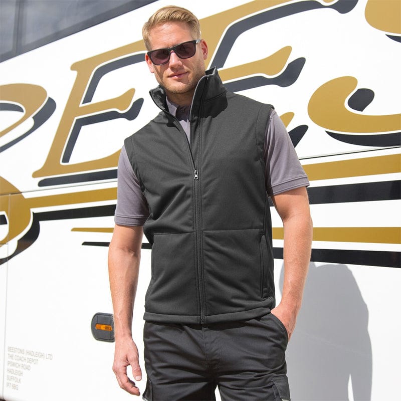 softshell bodywarmer r214x black model