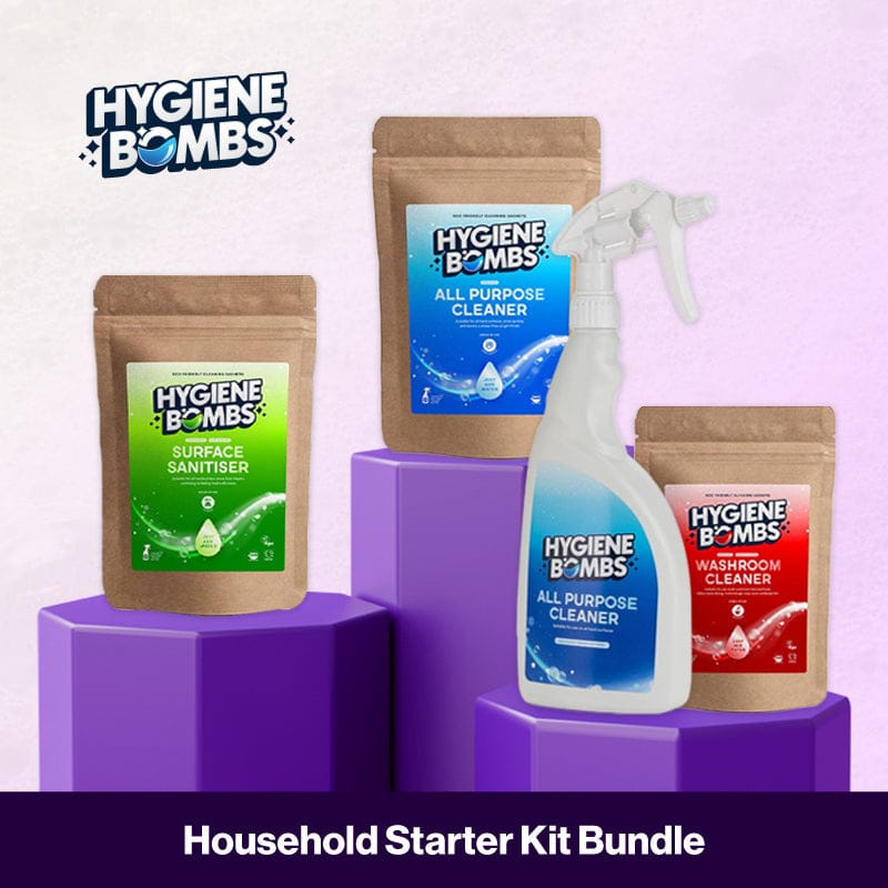 soluble sachets hygiene bomb eco friendy cleaning kit