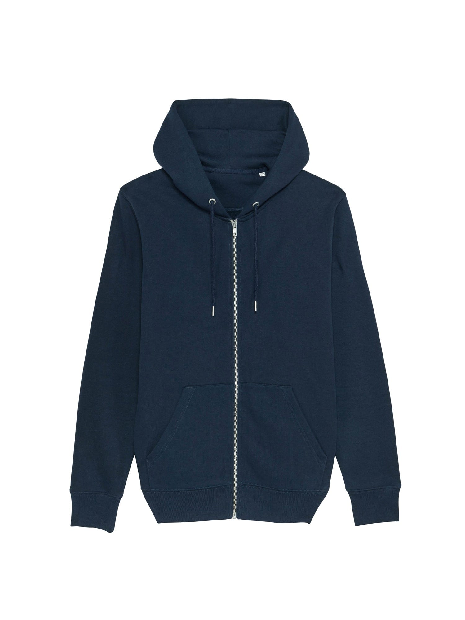 stanley stella organic zip up hoodie stsm566 portait french navy front flat lay