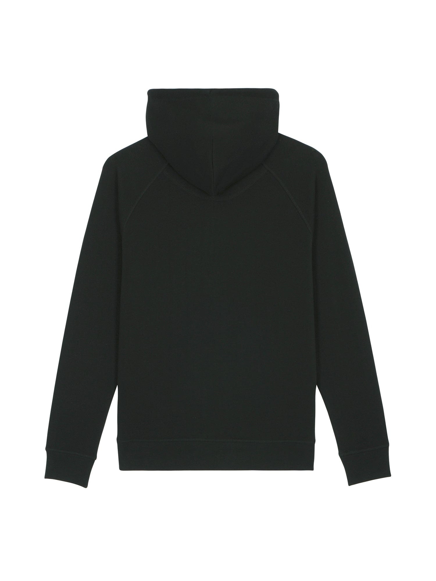 stanley stella unisex organic hoodie stsu824 portait black back flat lay