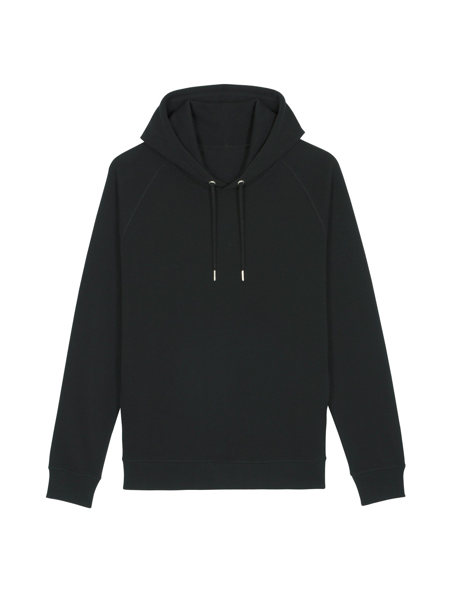 stanley stella unisex organic hoodie stsu824 portait black front flat lay