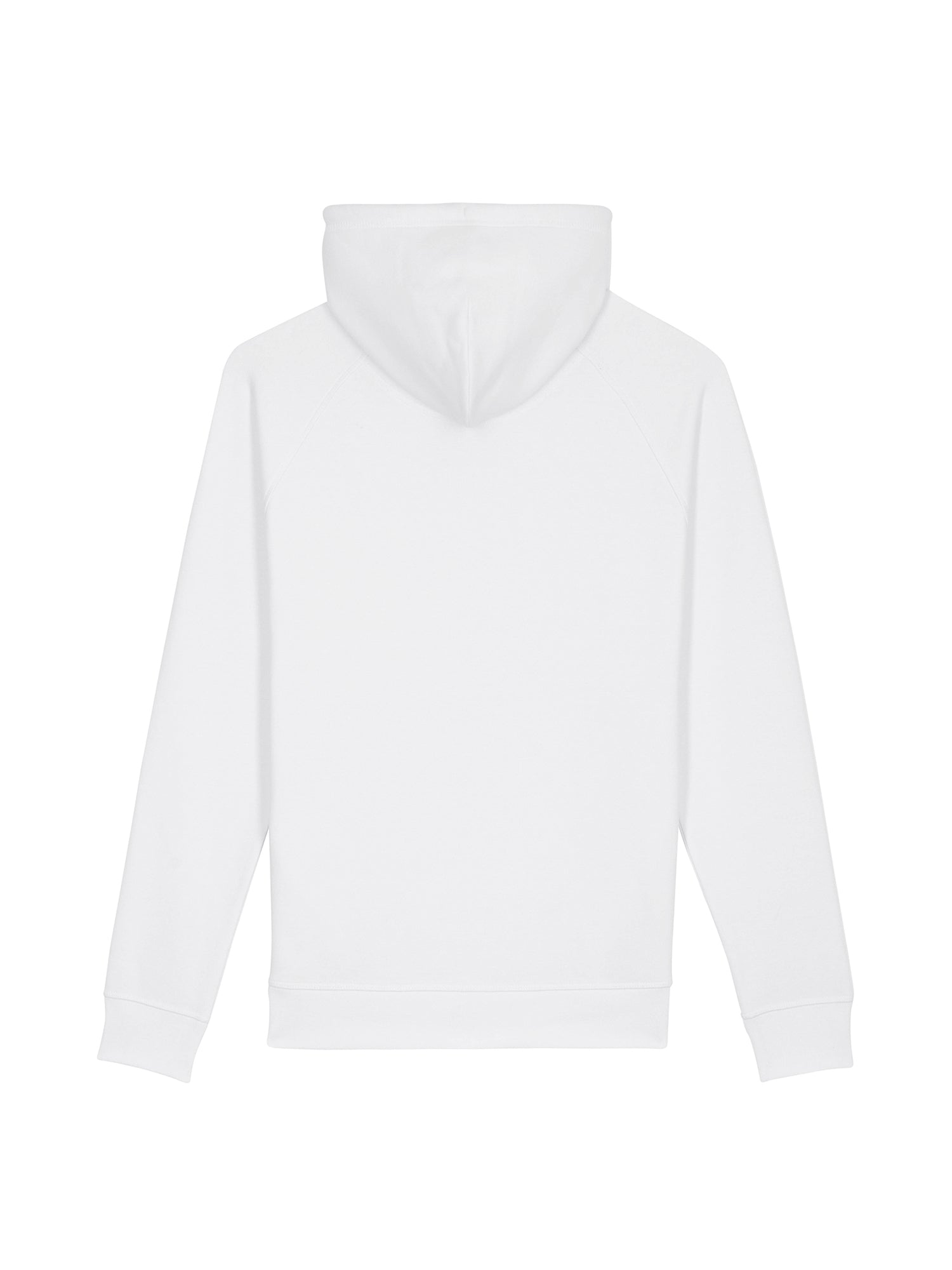 stanley stella unisex organic hoodie stsu824 portait white back flat lay