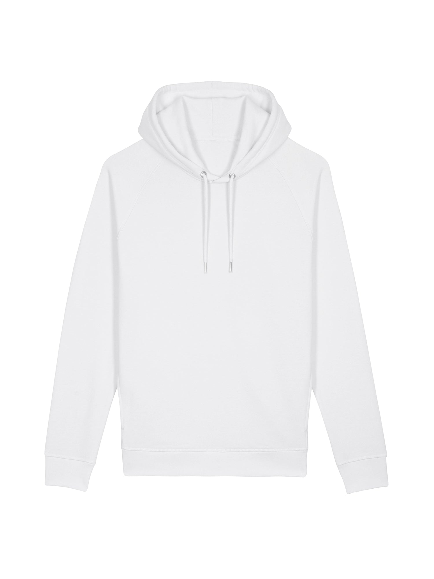 stanley stella unisex organic hoodie stsu824 portait white front flat lay
