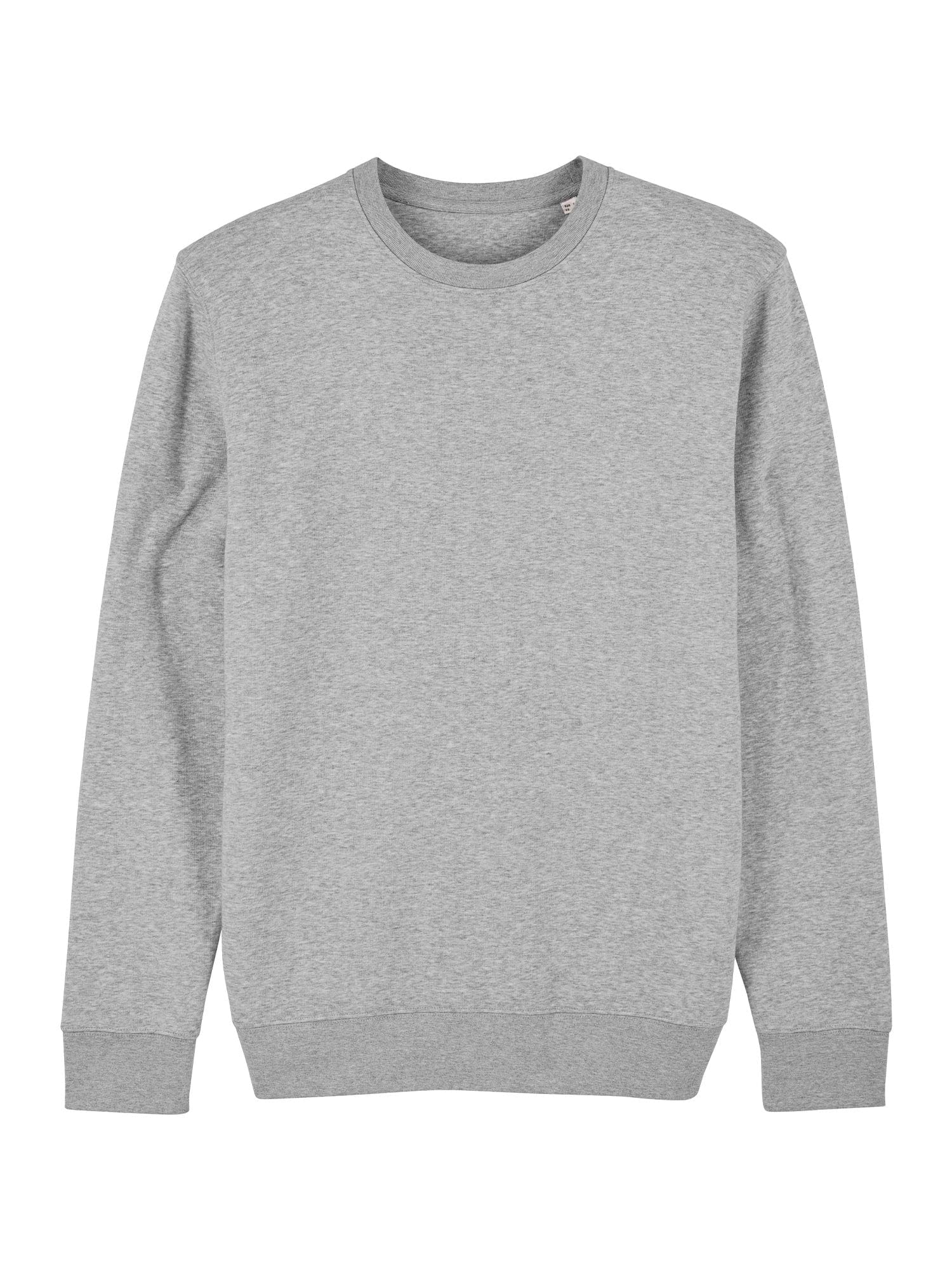stanley stella unisex organic sweatshirt stsu823 portait heather grey flat lay