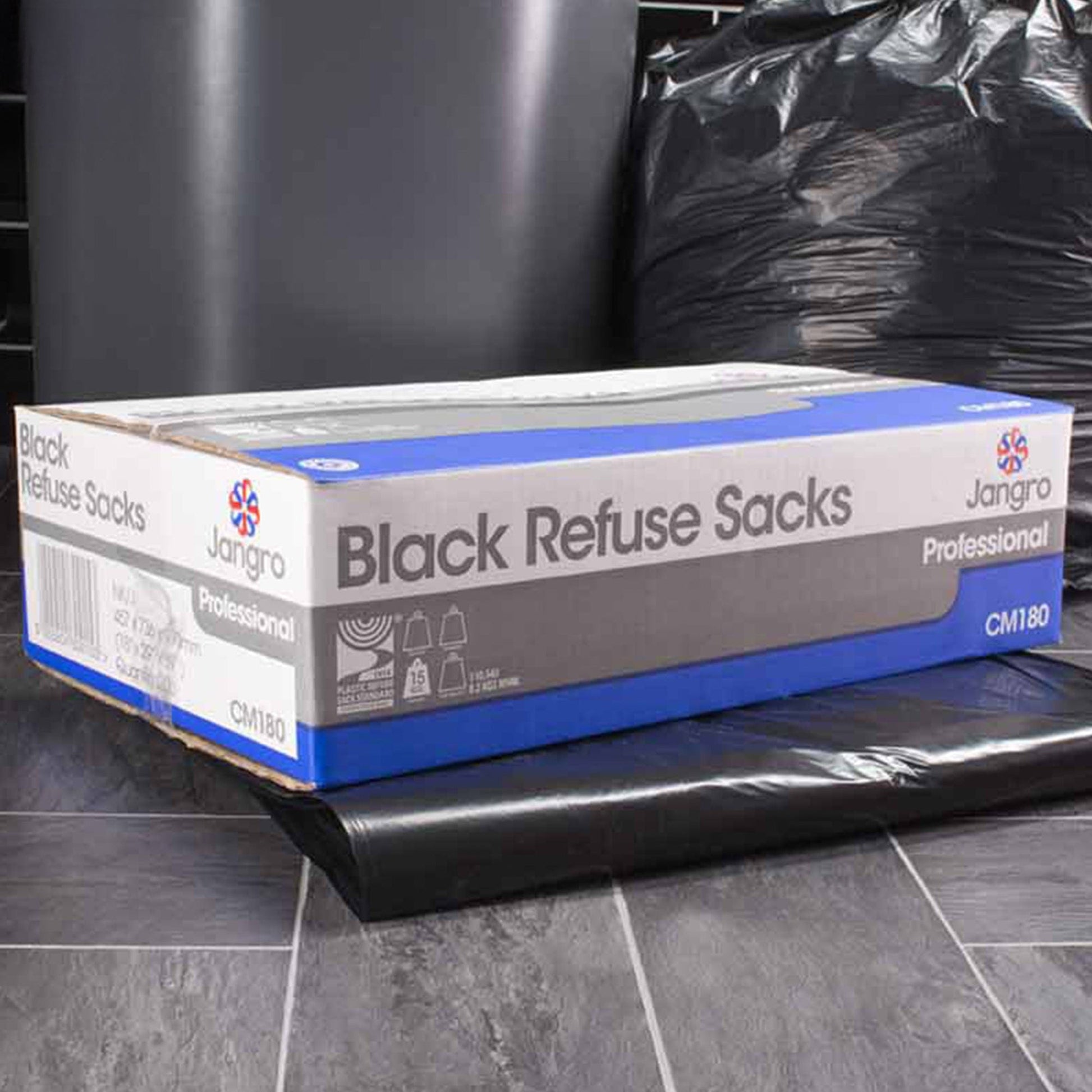 strong black bin bags