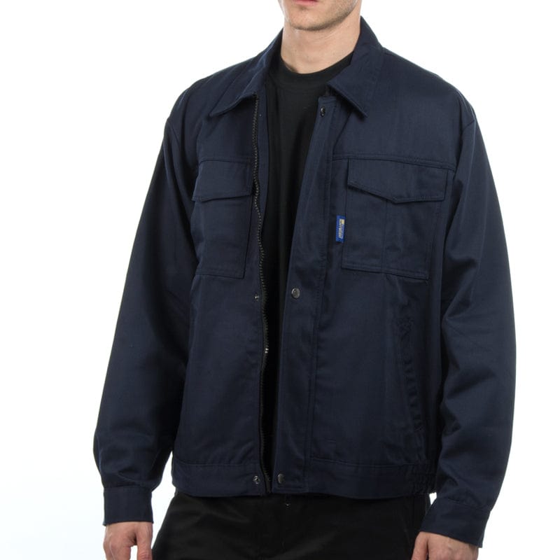 studded workwear jacket navy