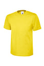 Yellow t-shirt on a white background