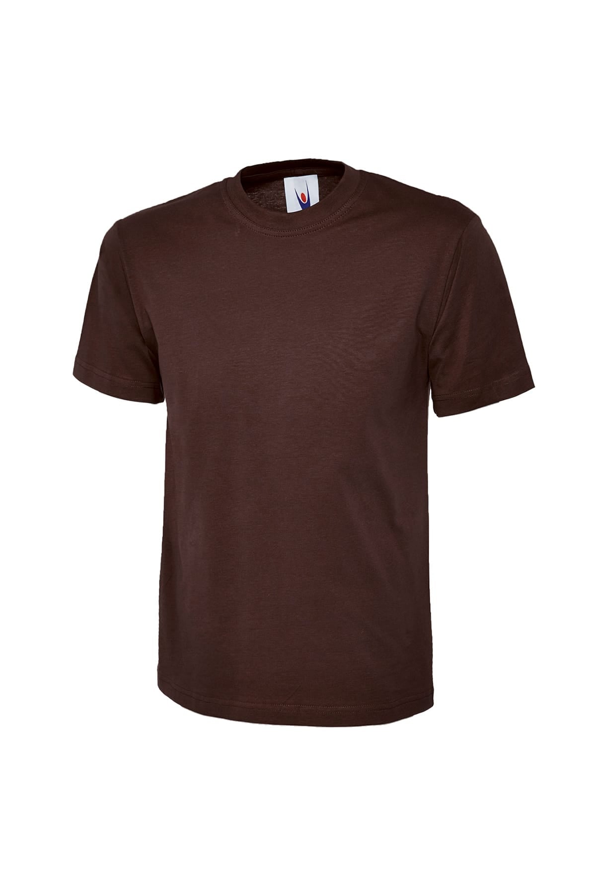 Brown t-shirt on a white background